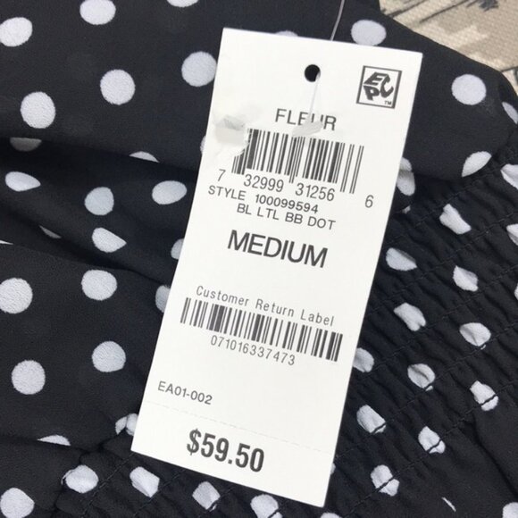 Inc Dot-Print Sleeveless Blouse - Picture 7 of 7